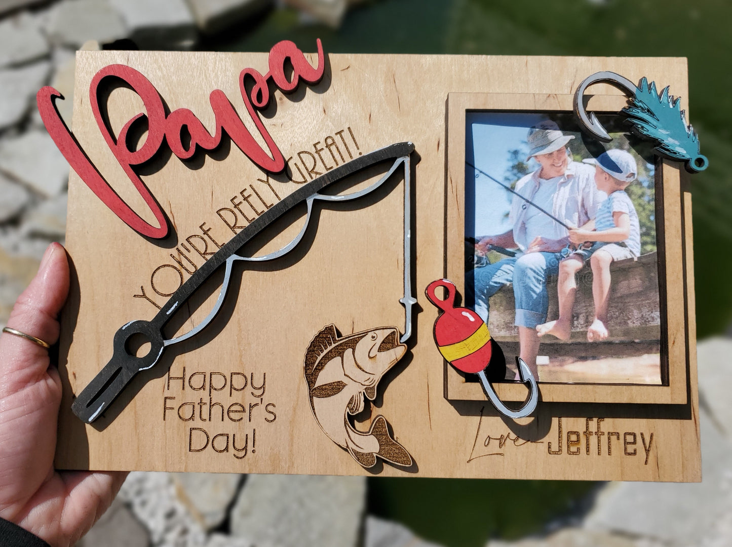 SVG File - Fishing Father's Day