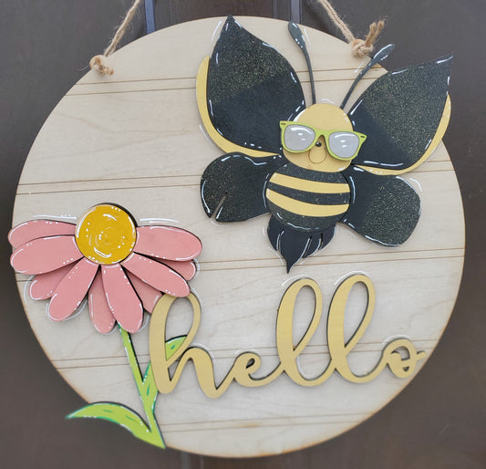 SVG File - Hello Bee