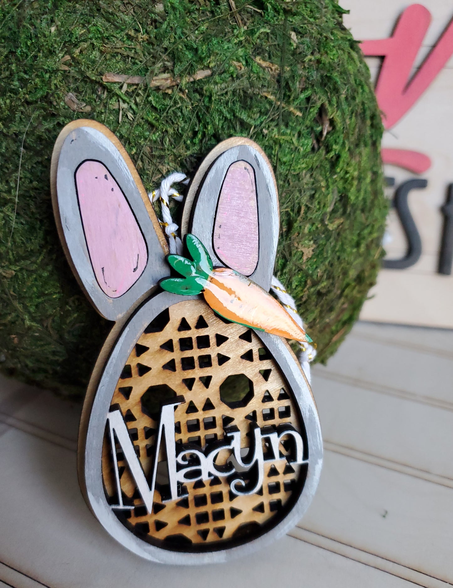 Personalized Bunny Ornaments