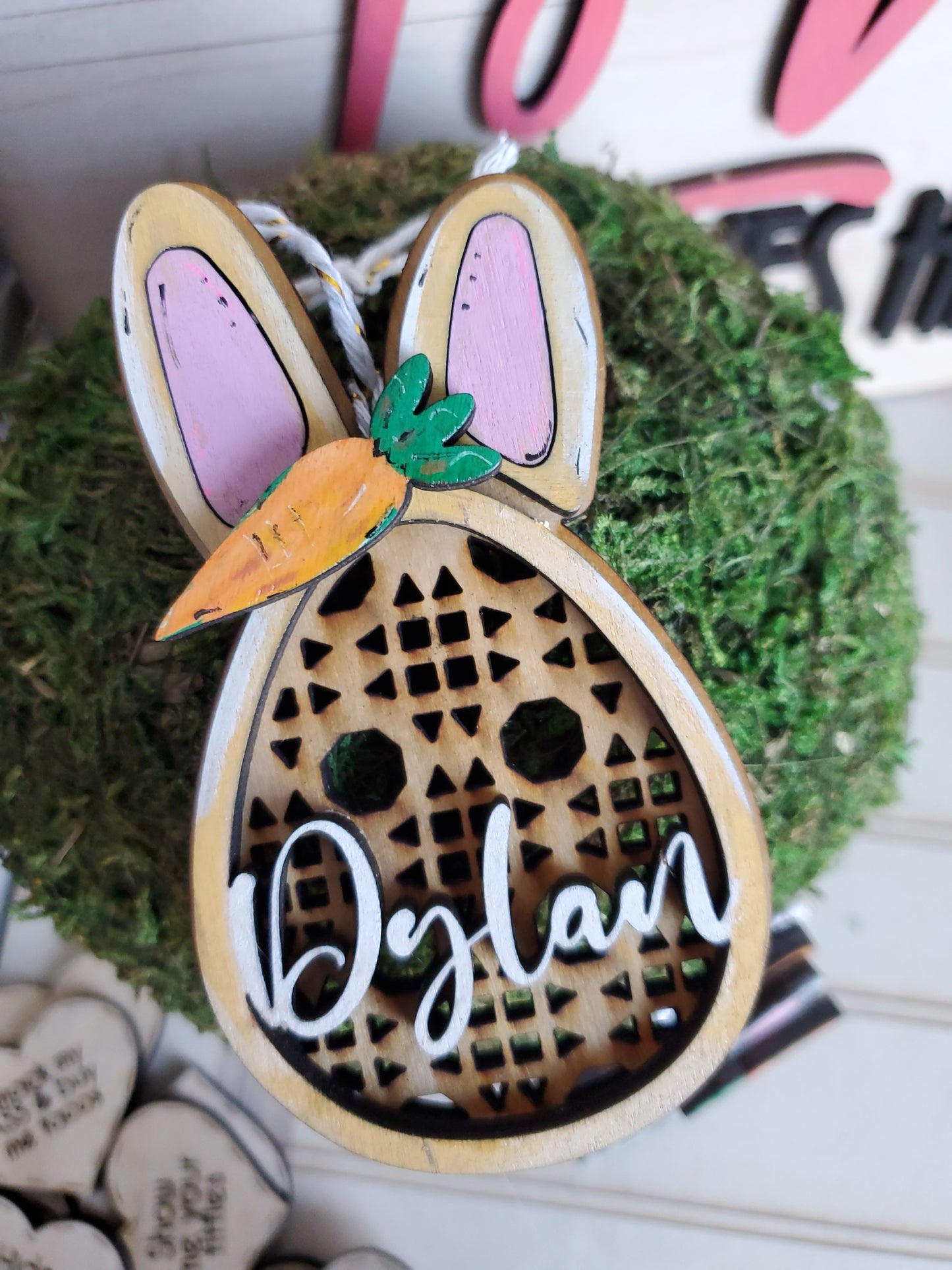 Personalized Bunny Ornaments