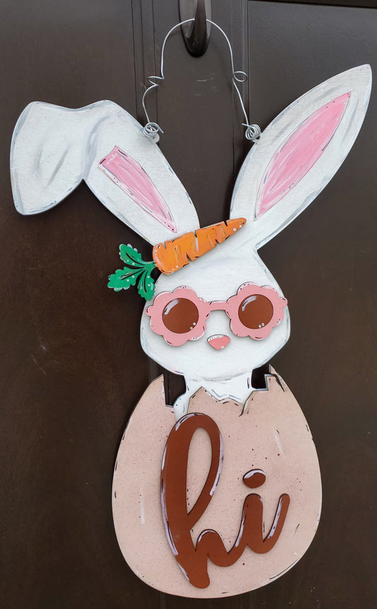 DIY - Bunny in Egg Door Hanger