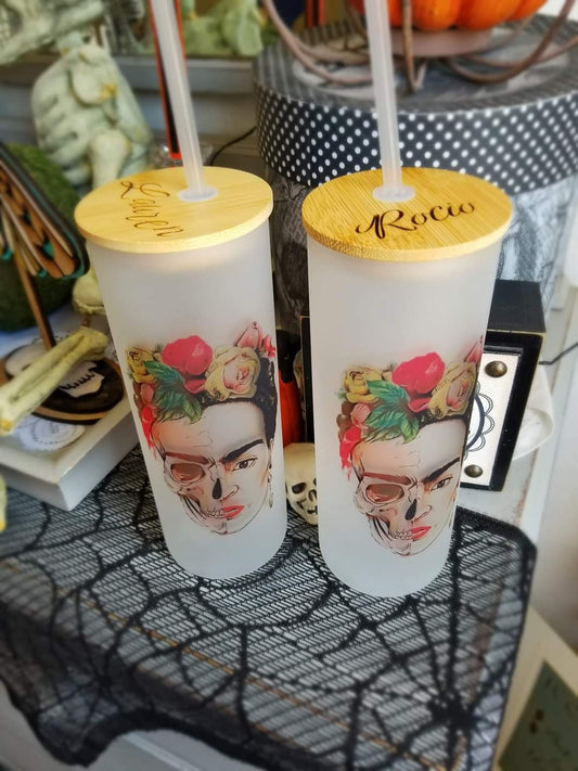Frida 25oz. Frosted Customized Cup